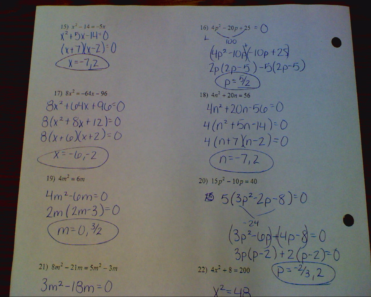 factoring trinomials worksheet 3p^2-2p-5